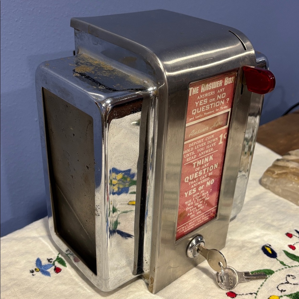 Vintage Retro “The Answer Box” Napkin Holder - Picture 4 of 14